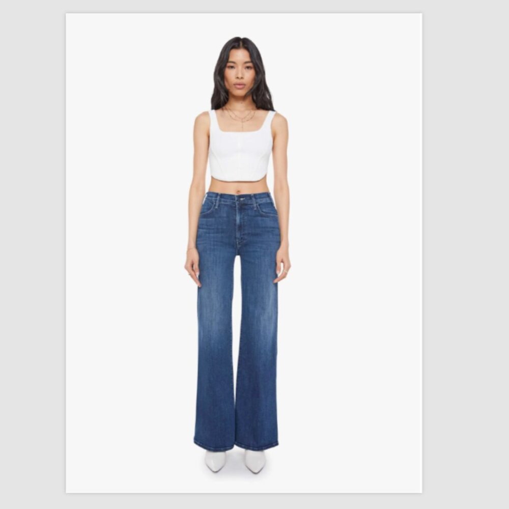 MOTHER Blue Flare & Wide Leg Jeans